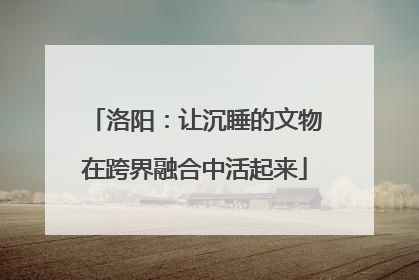 洛阳：让沉睡的文物在跨界融合中活起来